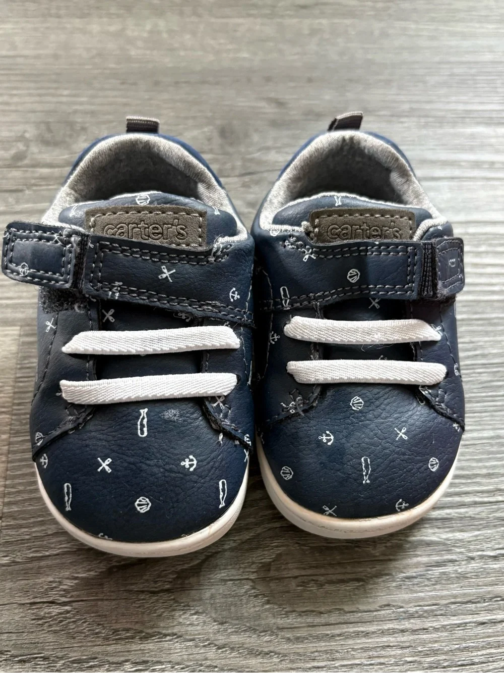 Carter's Navy Toddler Sneakers with White Accent. Size 3.5